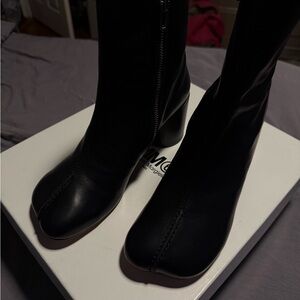 MM6 Maison Martin Margiela Black Heeled Boots